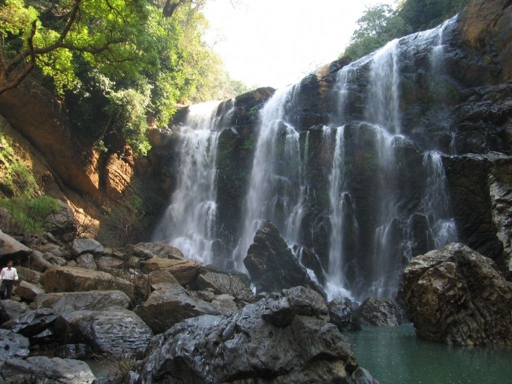 Sathodi and Magod Falls surrounded by Western Ghats forest