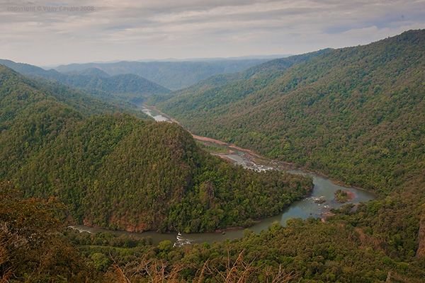 Sykes Point forest and valley viewpoint near Dandeli